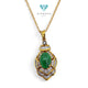 Liontin Giok Diamond 18K / Diamond Jewelry 27BLKV1030WP