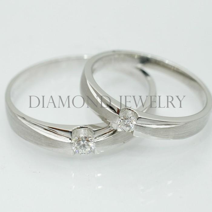 Cincin Kawin/Wedding Ring - Diamond Jewelry Two Tone 01020762/01020763