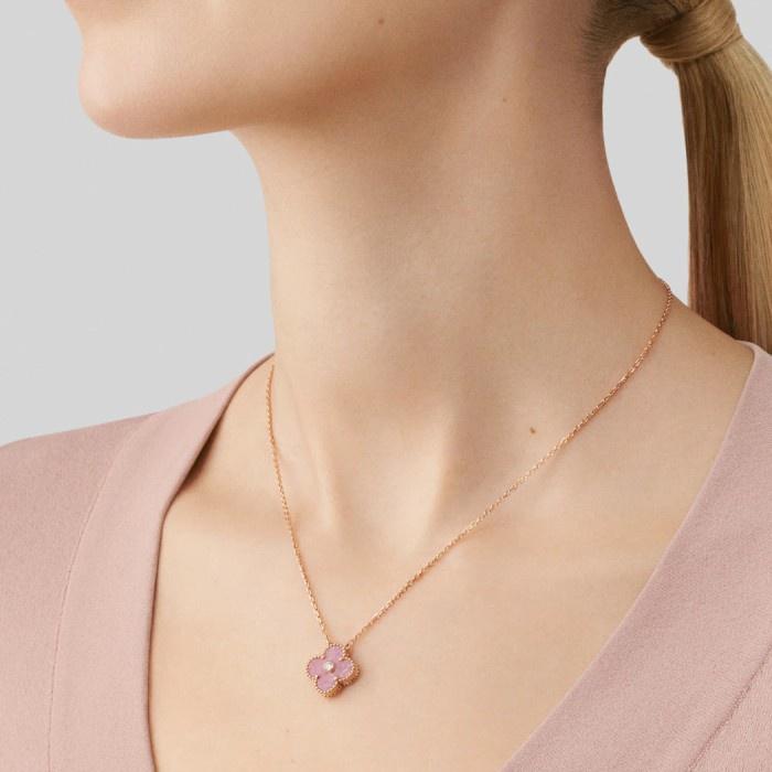 Rhodonite Pink Vintage 18K Rose Gold-Diamond Jewelry-107KBD66000AB-HT