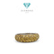 Yellow Diamond thick.tennis pave Ring 18K / Diamond Jewelry