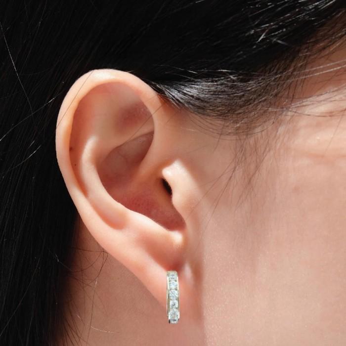 Gold Klip Earring 18K Diamond Jewelry