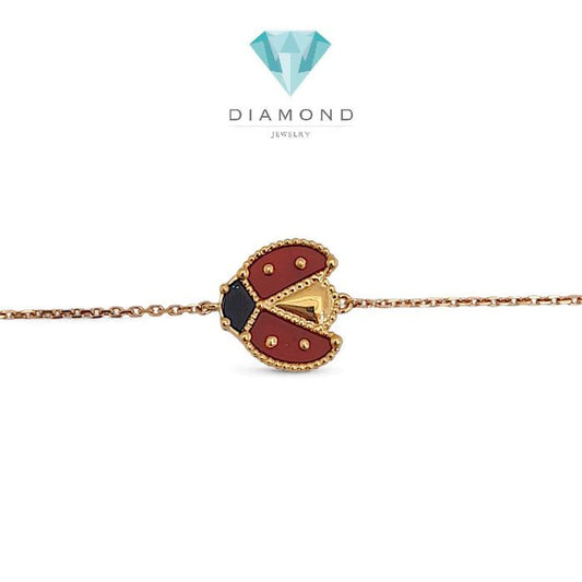 Ladybug Open Wings Bracelet 18K / Gelanv Ladybug Sayap Terbuka 18K / Diamond Jewelry 411GBD5RY-HT
