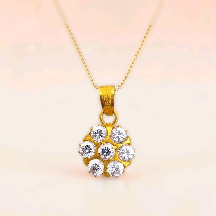 Topaz Pendants 18K / Liontin Topaz 18K / Diamond Jewelry / 176LMSWP5