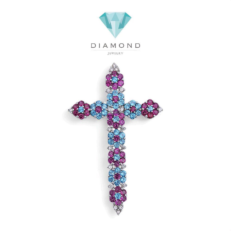 Cross Diamond Pendant 18K / Liontin Salib Berlian 18K / Diamond Jewelry 1LBGT690-HT