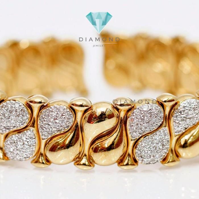 Diamond Bangle - Gelang Berlian - Diamond Jewelry - Rose Gold 03030433