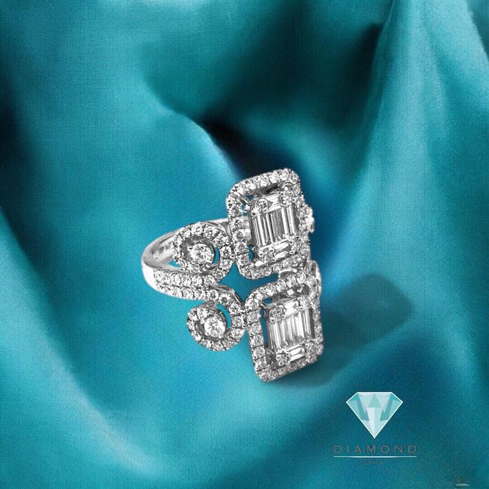 Cincin Duo Baguette diamond/ cincin berlian duo baguette