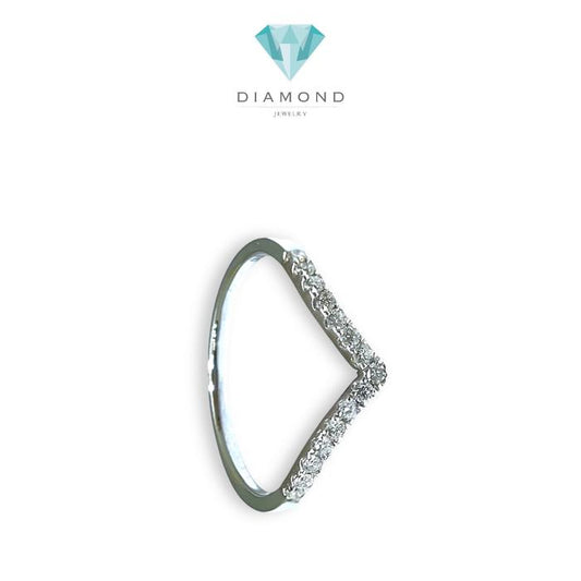 V Tennis Diamond Ring / Diamond Jewerly