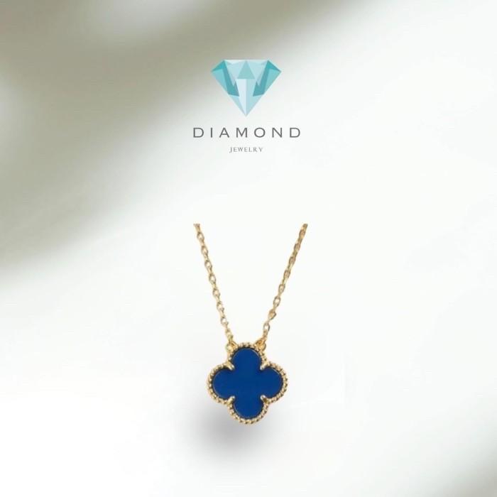 Clover lapis lazuli blue alhambra vc vintage 18k gold-Diamond Jewelry