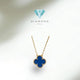 Clover lapis lazuli blue alhambra vc vintage 18k gold-Diamond Jewelry