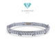 Cross Diamond Bracelet 18K / Gelang Berlian Silang 18K / Diamond Jewelry 26GBD8320RB - HT