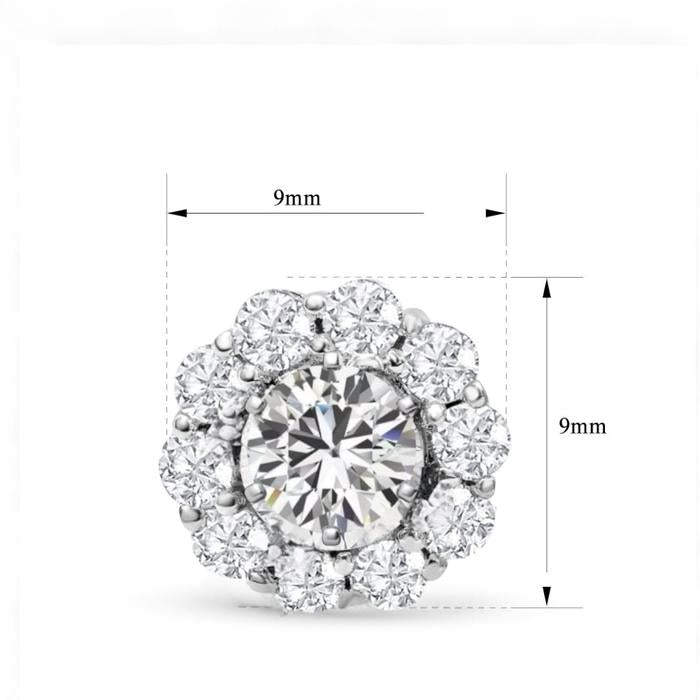Flower Diamond Earrings / Diamond Jewelry