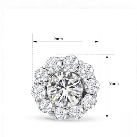 Flower Diamond Earrings / Diamond Jewelry