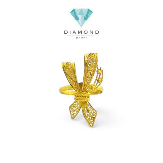 Cincin Mas Pita kendari 23K-Diamond Jewelry