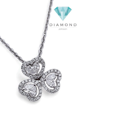 Tri Heart Diamond Pendant 18K / Liontin Berlian Tiga Hati 18K / Diamond Jewelry 399LB6700KVLS-HT