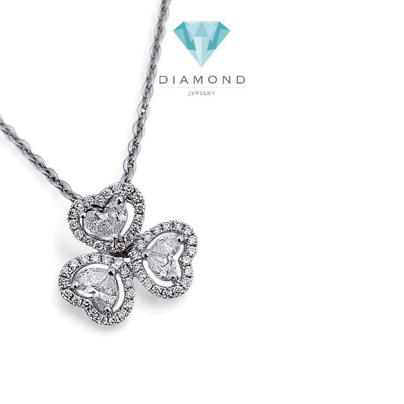 Tri Heart Diamond Pendant 18K / Liontin Berlian Tiga Hati 18K / Diamond Jewelry 399LB6700KVLS-HT