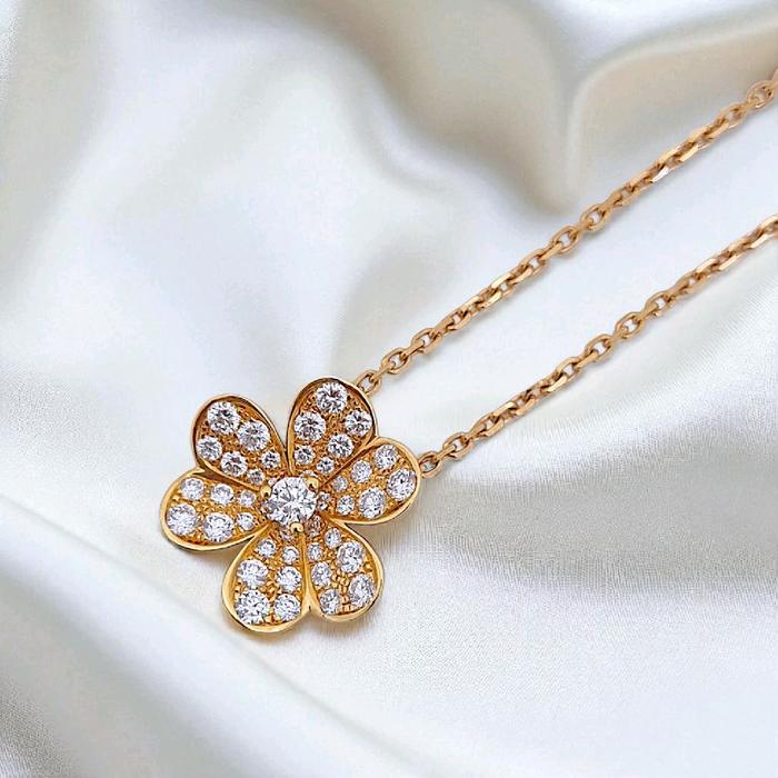 Frivole Diamond Necklace 18K / Kalung Berlian Frivole 18K / Diamond Necklace-HT-406KBD15000RY-HT