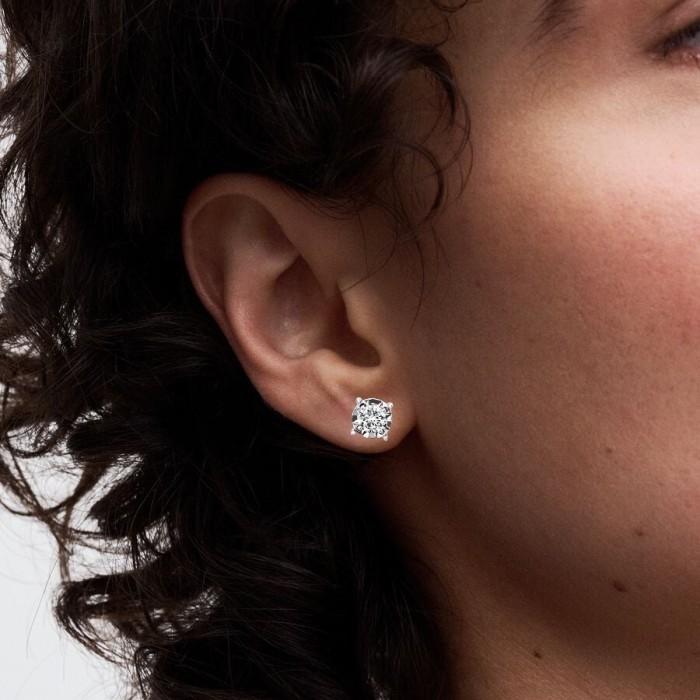 Esperanza illusion diamond earring 18 k Diamond Jewelry