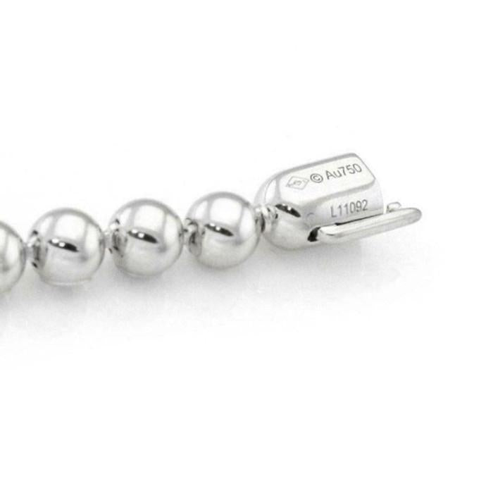 Tennis beads diamond perlee bracelet 18k -Diamond Jewelry