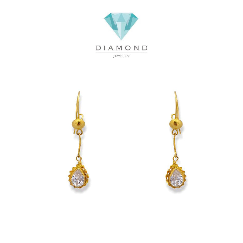 Pear Gold Earring 23K / Anting Emas Pear 23K /   358AMSWP2