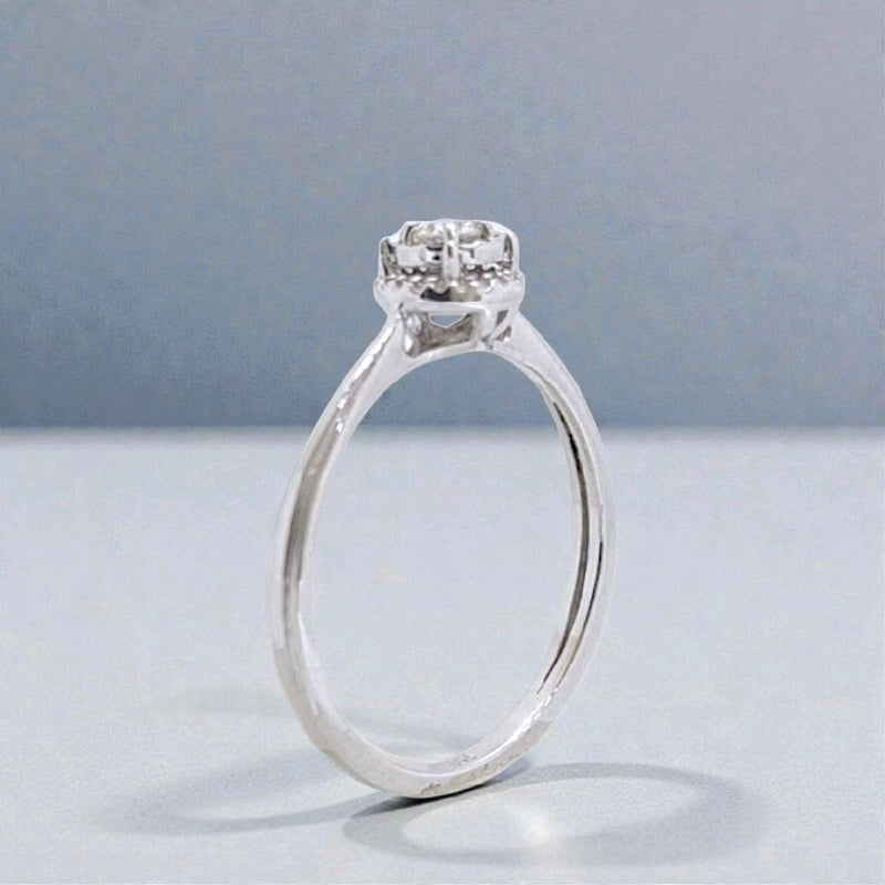 Solitaire Diamond Ring 18K / Cincin Diamond Solitaire 18K / Diamond Jewelry / 384CB289LS