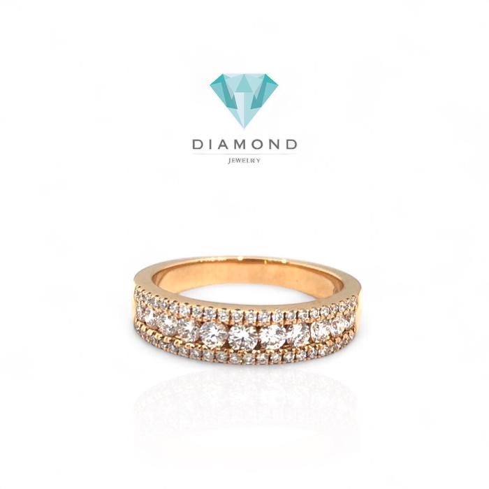 Cincin berlian 18K rose gold diamond jewelry