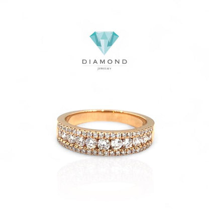 Cincin berlian 18K rose gold diamond jewelry