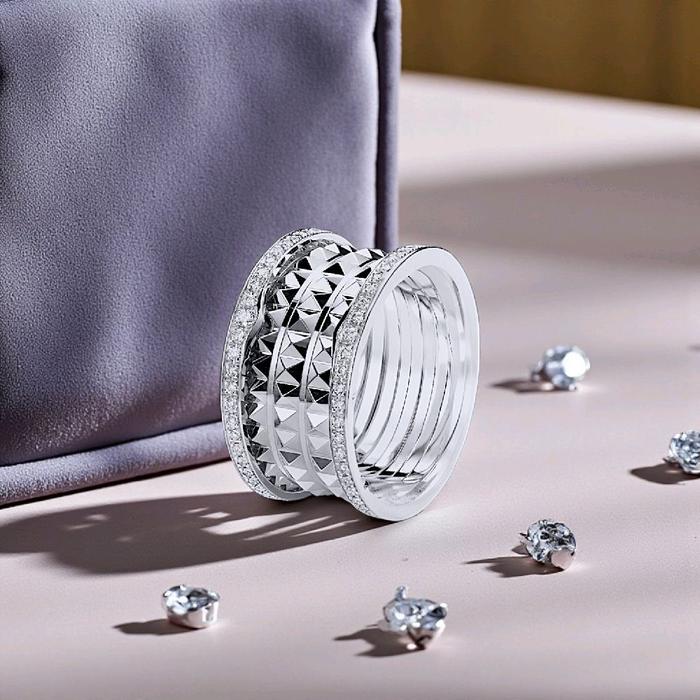 ZeroRock Diamond Ring 18K / Cincin Berlian zero Rock 18K / Diamond Jewelry-1CBD1318LSNEW-HT