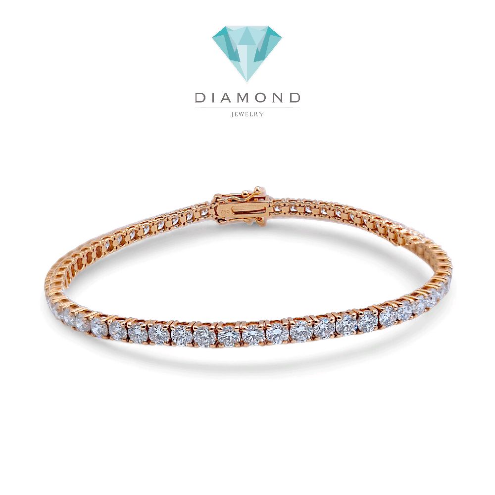 Tennis Diamond Bracelet 18K / Gelang Berlian Tennis 18K / Diamond Jewelry - 3GB4900PGK