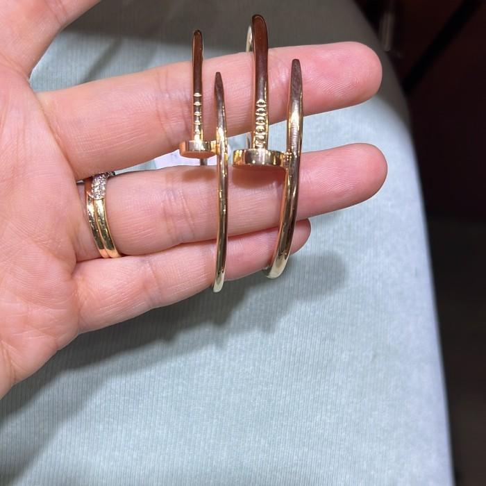 Nail 18k Bangle Narrow Juste-Diamond Jewelry-378GBD714RY