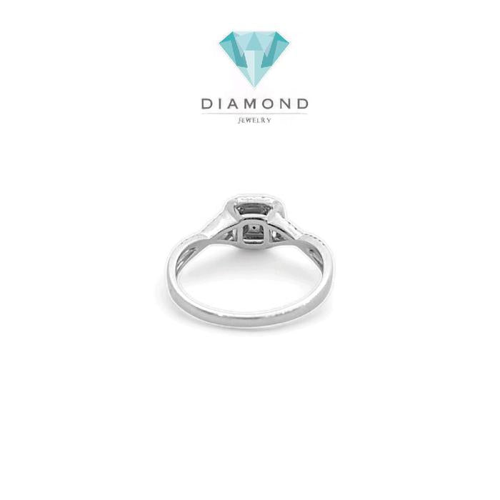 Pink Diamond Ring Princess/Cincin Berlian Pink Diamomd emas 18K-Diamond Jewelry-392CB6692SD-HT