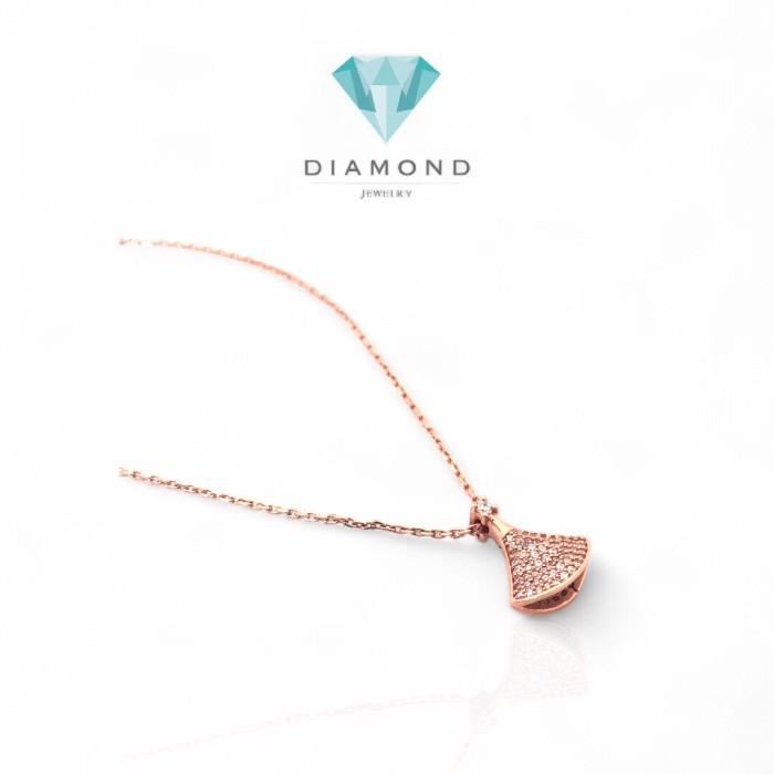 Kalung Emas Diva Bolak Balik 750K-Diamond Jewelry-395KMS522LS-HT