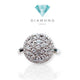 Diamond Ring Round large sole round 18k- Diamond Jewelry