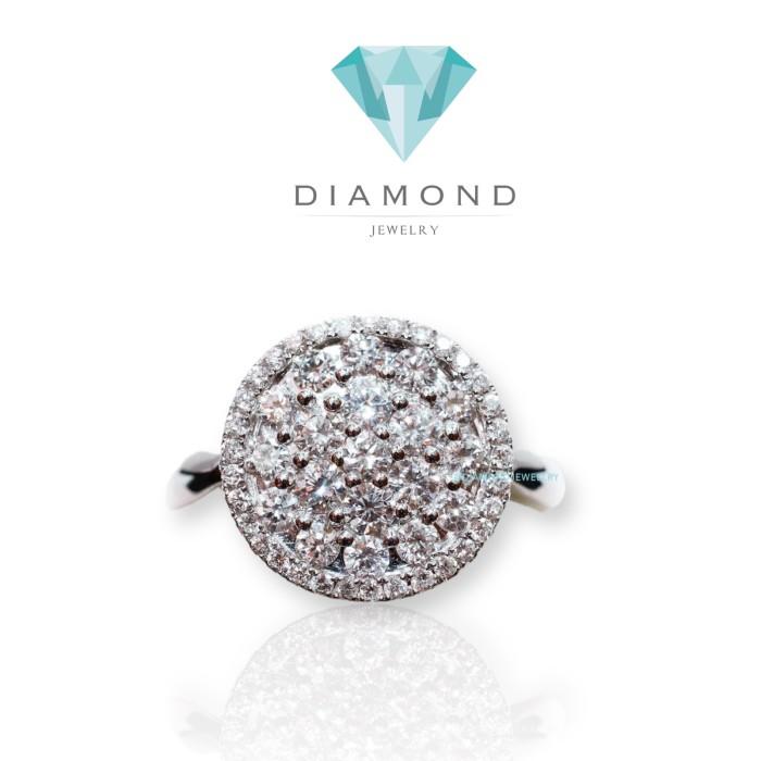 Diamond Ring Round large sole round 18k- Diamond Jewelry