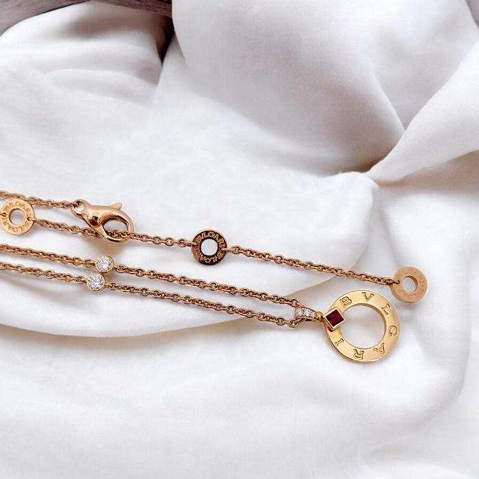 Diamond Necklace 18K / Diamond Jewelry-289KBD12000RY-HT