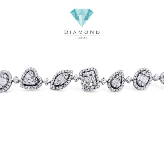 Fancyshape Diamond Bracelet 18K / Gelang Berlian Fancyshape 18K / Diamond Jewelry 398GB30000VIONLS HT