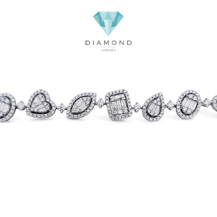Fancyshape Diamond Bracelet 18K / Gelang Berlian Fancyshape 18K / Diamond Jewelry 398GB30000VIONLS HT