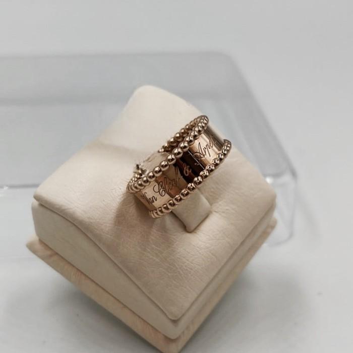 Double perlee signature vc 18k gold-Diamond Jewelry
