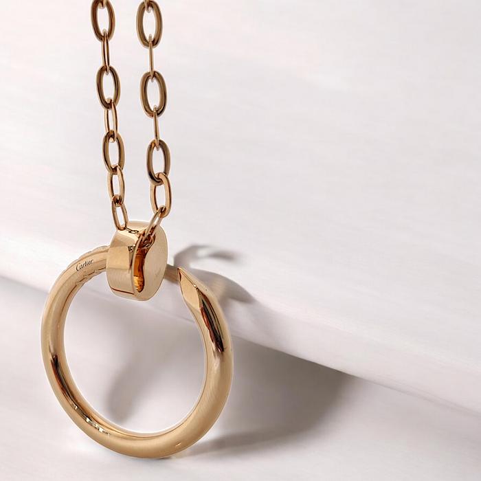 Juste Un Clou Necklace 18K / Diamond Jewelry-379KBD2874RY-HT