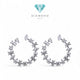 Hoop Diamond Earrings / Diamond Jewelry