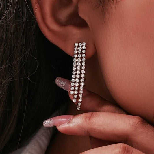 Tristran Diamond Earring 18k gold-Diamond Jewelry