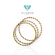 Gelang Mas Keroncong ulir 3 Warna 22K-Diamond Jewelry
