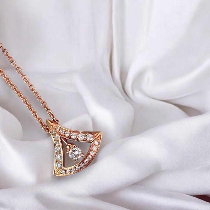 Diva's Dream Pave Necklace / Diamond Jewelry-4KBD3357DM