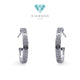 Pave Love Diamond Earring 18K / Anting Berlian Pave Love 18K / Diamond Jewelry 97ABD89000AB-HT