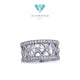 Vintage X Diamond Ring 18K / Diamond Jewelry