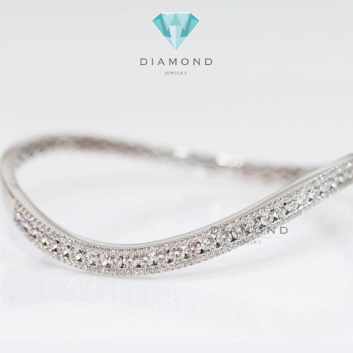 Diamond Bangle - Gelang Berlian - Diamond Jewelry - White 03030415