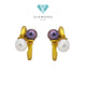 Anting Emas Mutiara 2 Warna 23K Diamond Jewelry- 10AM5WP-HT