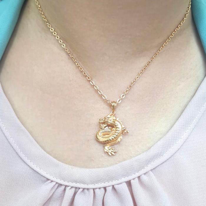 Liontin Mas Naga 700K-Diamond Jewelry