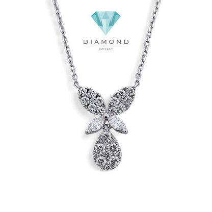 Butterfly Diamond Necklace 18K / Kalung Kupu-kupu Berlian 18K / Diamond Jewelry 395KB30300GTLS-HT