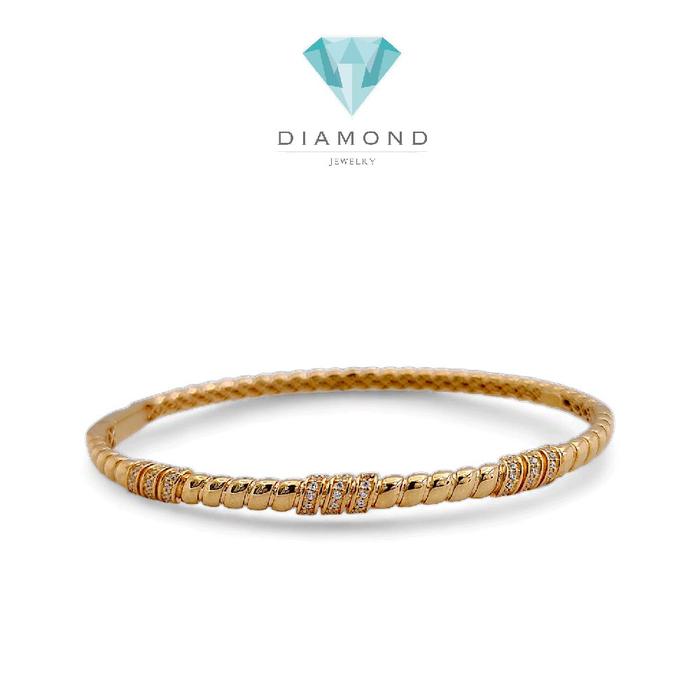 Bangle Gold Bracelet / Diamond Jewelry 437GMS629LS