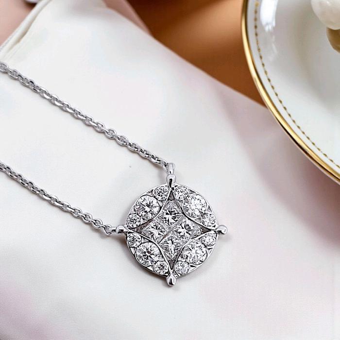 Esperanza Diamond Necklace 18K / Kalung Berlian Esperanza 18K / Diamond Jewelry 396KBD21400GTLS-HT